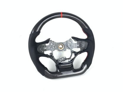 FOR 2019-2023 LEXUS ES CARBON FIBER & LEATHER STEERING WHEEL