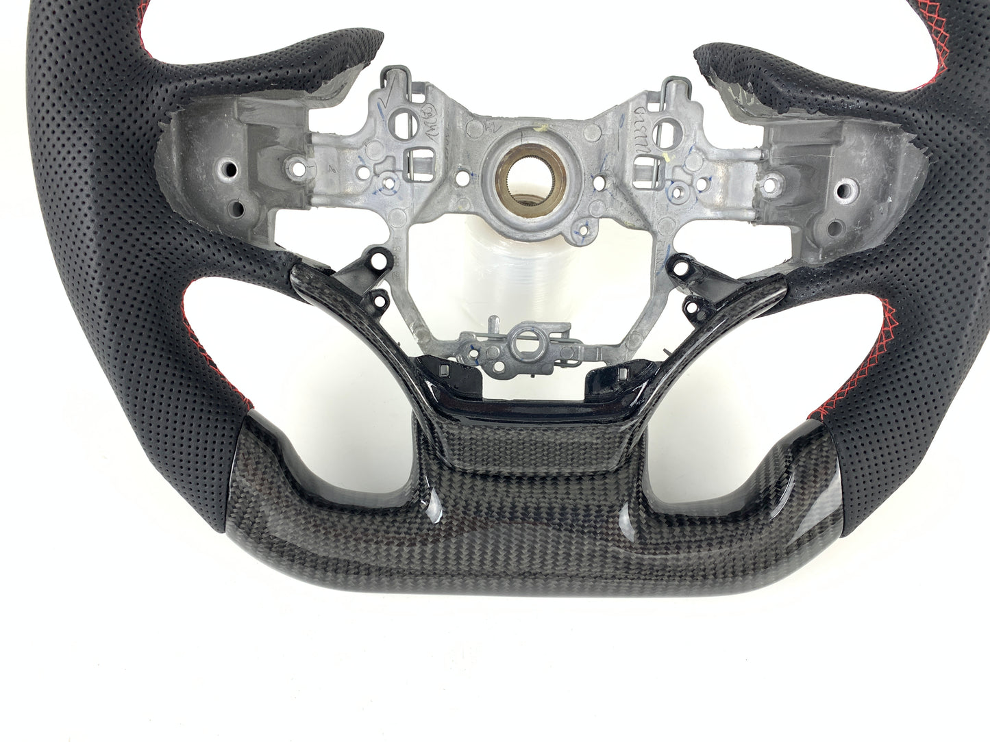 FOR 2019-2023 LEXUS ES CARBON FIBER & LEATHER STEERING WHEEL