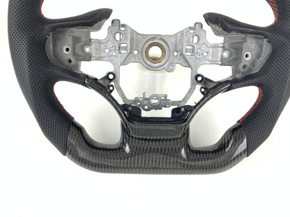 FOR 2019-2023 LEXUS ES CARBON FIBER & LEATHER STEERING WHEEL
