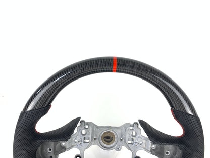 FOR 2019-2023 LEXUS ES CARBON FIBER & LEATHER STEERING WHEEL