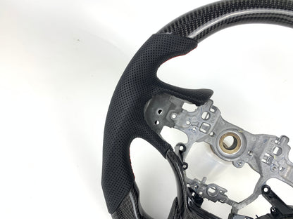 FOR 2019-2023 LEXUS ES CARBON FIBER & LEATHER STEERING WHEEL