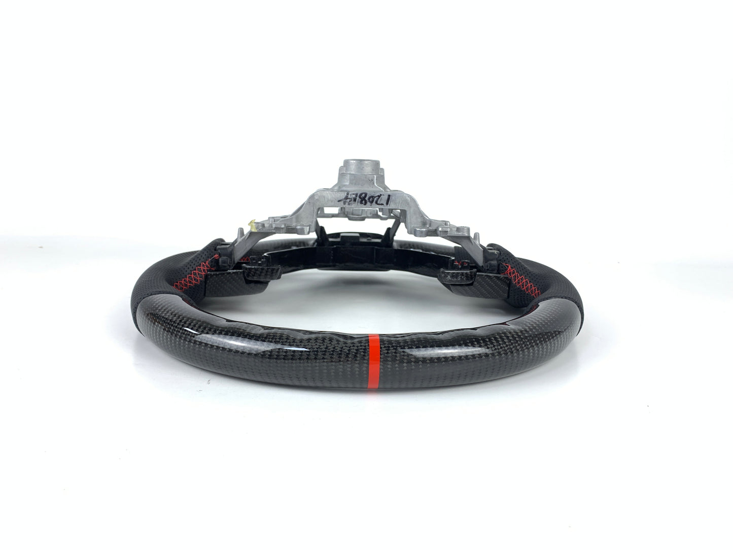 FOR 2013-2023 LEXUS IS CARBON FIBER & LEATHER STEERING WHEEL