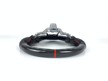 FOR 2013-2023 LEXUS IS CARBON FIBER & LEATHER STEERING WHEEL