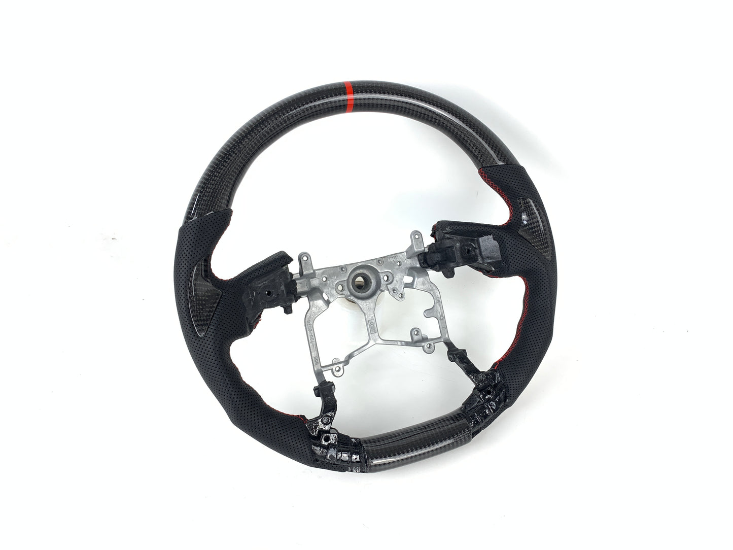 FOR 2014-2021 TOYOTA TACOMA/ 4RUNNER/ TUNDRA CARBON FIBER & LEATHER STEERING WHEEL
