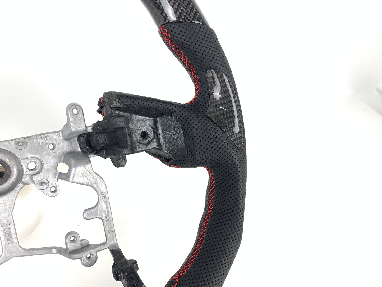 FOR 2014-2021 TOYOTA TACOMA/ 4RUNNER/ TUNDRA CARBON FIBER & LEATHER STEERING WHEEL