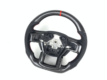 FOR 2015-2022 FORD F-150/RAPTOR CARBON FIBER & LEATHER STEERING WHEEL