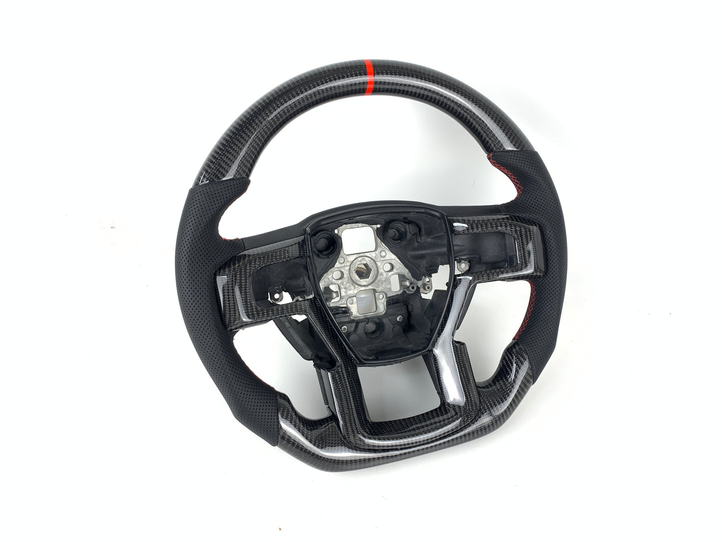 FOR 2015-2022 FORD F-150/RAPTOR CARBON FIBER & LEATHER STEERING WHEEL