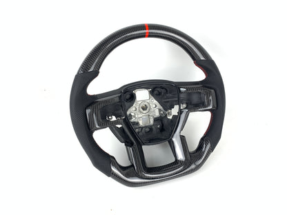 FOR 2015-2022 FORD F-150/RAPTOR CARBON FIBER & LEATHER STEERING WHEEL