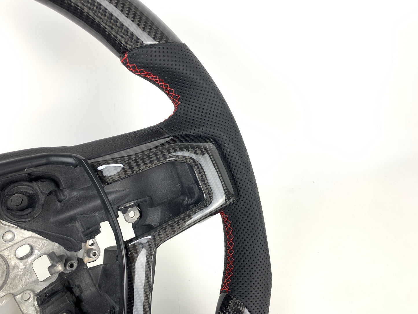 FOR 2015-2022 FORD F-150/RAPTOR CARBON FIBER & LEATHER STEERING WHEEL