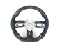 FOR 2018-2023 FORD MUSTANG CARBON FIBER & LEATHER STEERING WHEEL