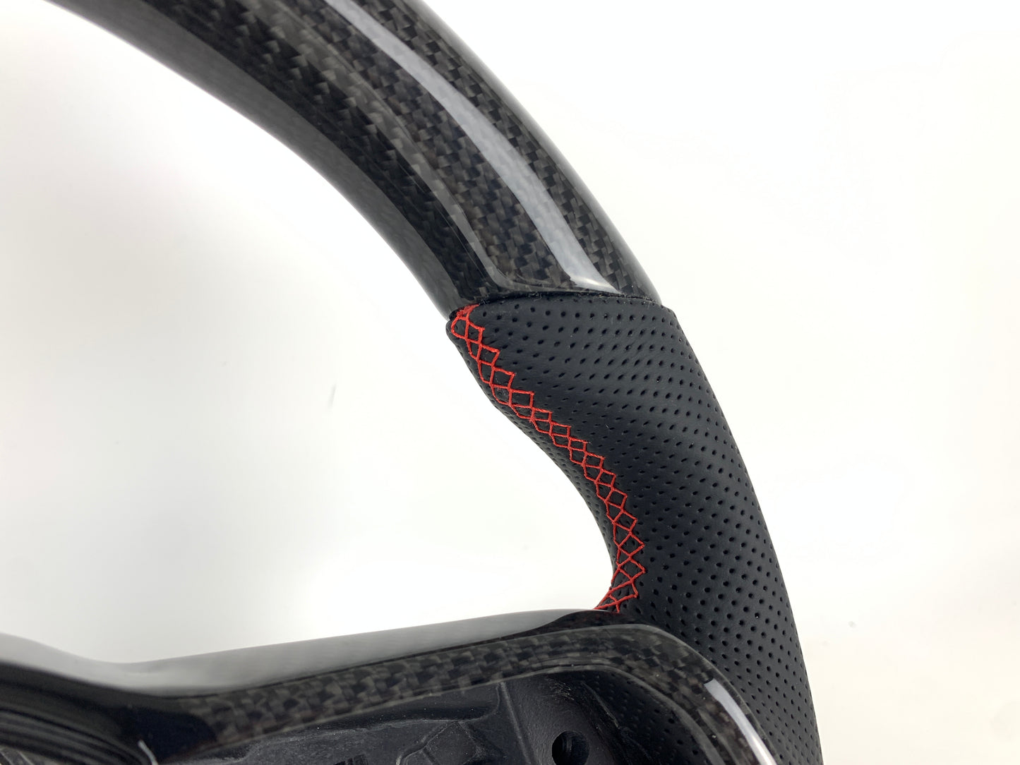FOR 2013-2020 VOLKSWAGEN MK7 CARBON FIBER & LEATHER STEERING WHEEL