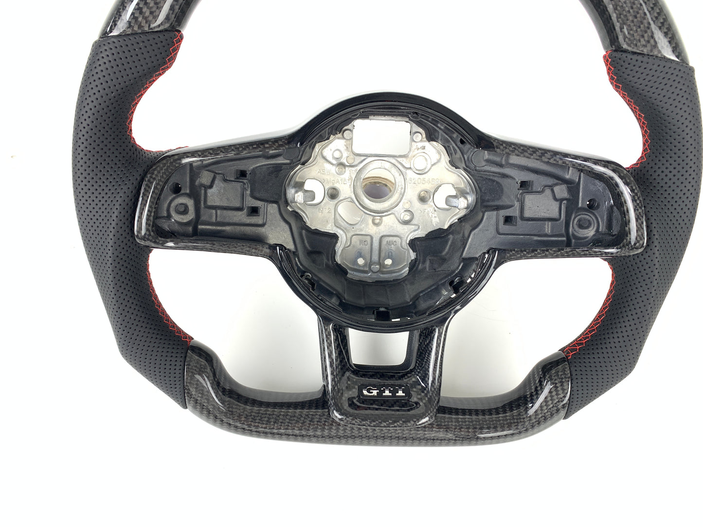 FOR 2013-2020 VOLKSWAGEN MK7 CARBON FIBER & LEATHER STEERING WHEEL