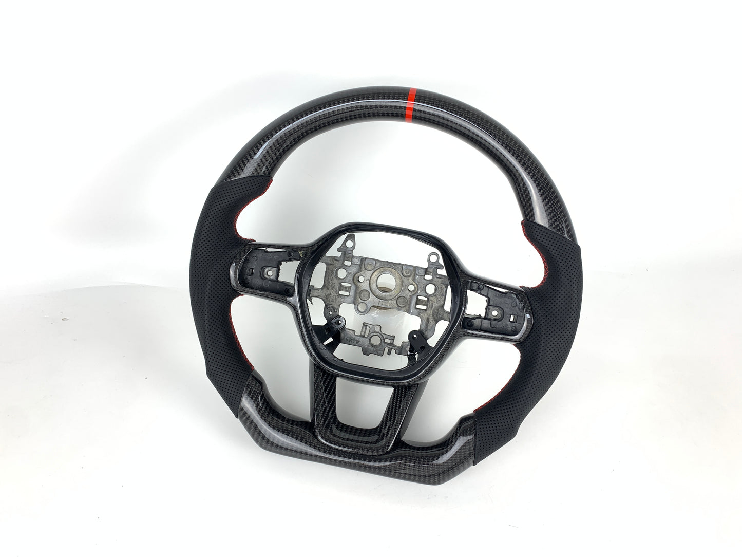 FOR 2022-2024 HONDA CIVIC CARBON FIBER & LEATHER STEERING WHEEL