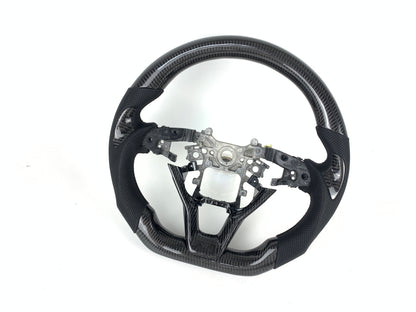 FOR 2018-2022 HONDA ACCORD CARBON FIBER & LEATHER STEERING WHEEL