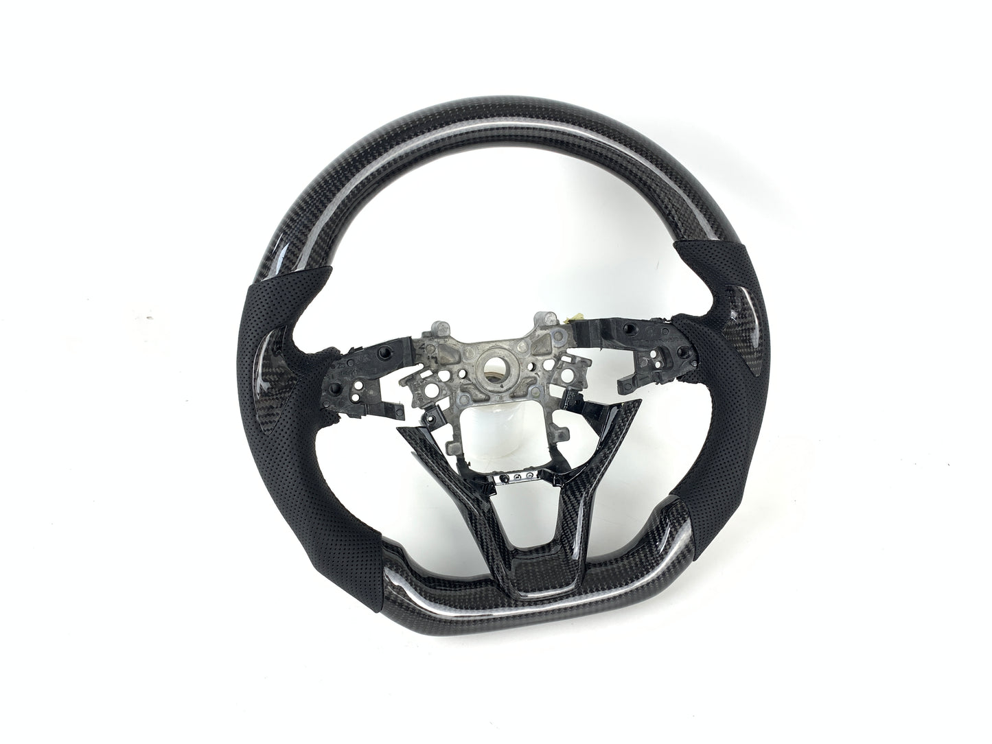 FOR 2018-2022 HONDA ACCORD CARBON FIBER & LEATHER STEERING WHEEL