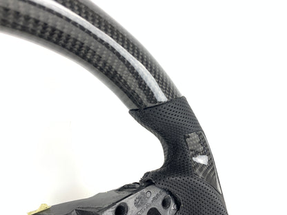 FOR 2018-2022 HONDA ACCORD CARBON FIBER & LEATHER STEERING WHEEL