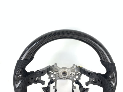 FOR 2018-2022 HONDA ACCORD CARBON FIBER & LEATHER STEERING WHEEL