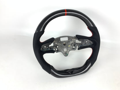 FOR 2020-2023 CADILLAC CT4/CT5 CARBON FIBER & LEATHER STEERING WHEEL