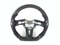 FOR 2019-2023 MAZDA3 CARBON FIBER & LEATHER STEERING WHEEL