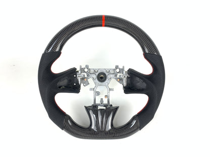 FOR 2013-2017 INFINITI Q50 CARBON FIBER & LEATHER STEERING WHEEL