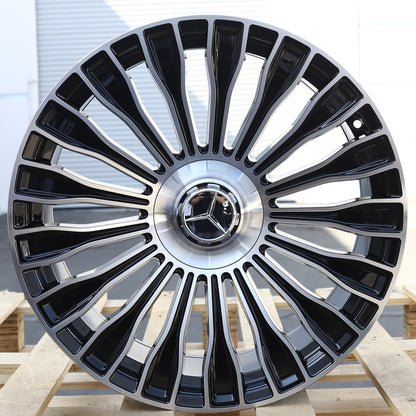 MB08 | Black Machined Face wheels