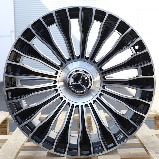 MB08 | Black Machined Face wheels