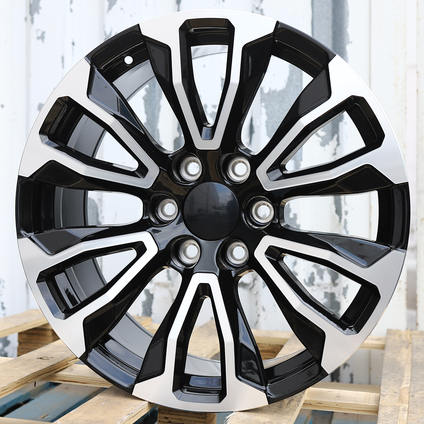 20x9" Black Machine Wheels (6x139.7) Fits Chevy Tahoe Suburban GMC Yukon Cadillac Escalade