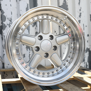 17x10" Silver w/ Machined Lip AC Schnitzer Type 1 Style Wheels (5x120) Fits BMW