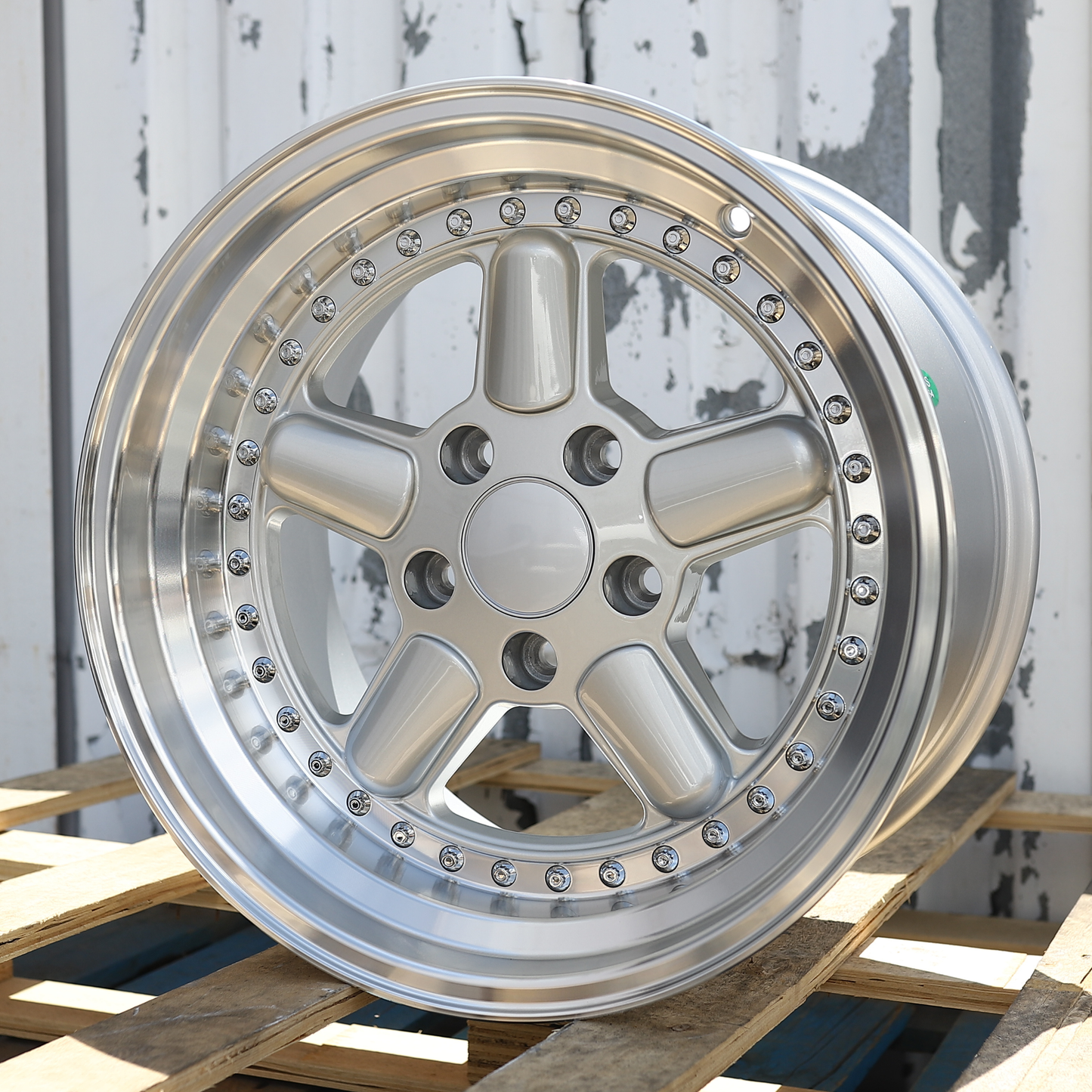 17x10" Silver w/ Machined Lip AC Schnitzer Type 1 Style Wheels (5x120) Fits BMW