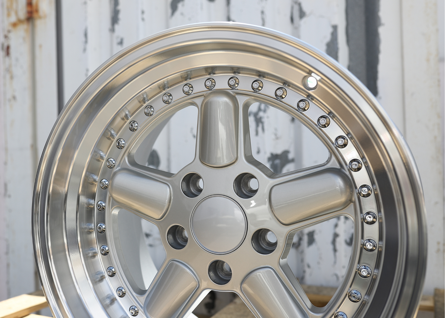 17x10" Silver w/ Machined Lip AC Schnitzer Type 1 Style Wheels (5x120) Fits BMW