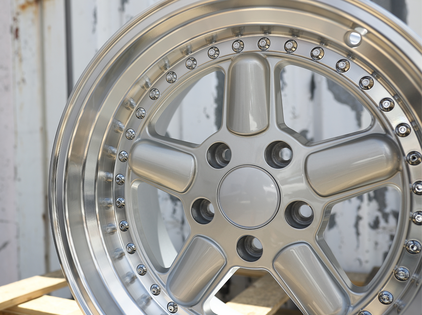 17x10" Silver w/ Machined Lip AC Schnitzer Type 1 Style Wheels (5x120) Fits BMW