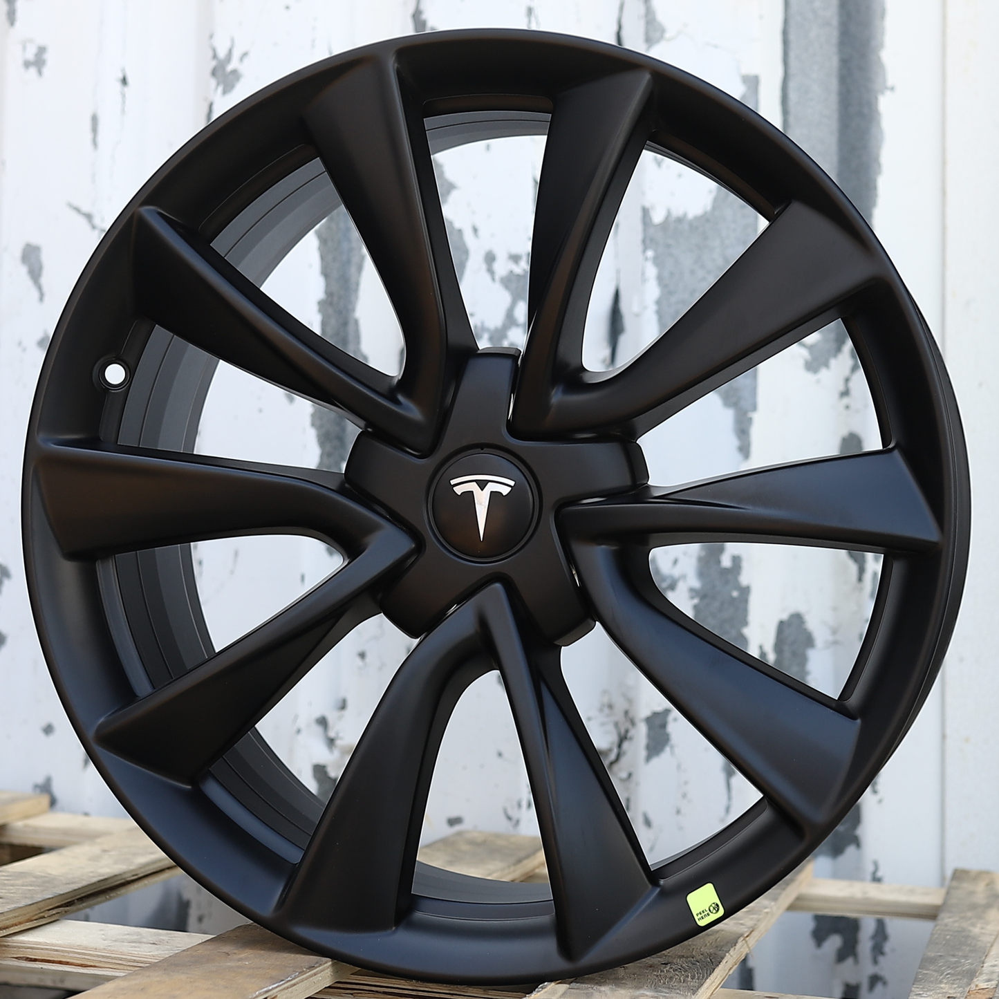 19x8.5" Matte Black Stiletto Style Wheels (5x114.3) Fits Fits Tesla Model 3 & Model Y AWD/RWD, Long Range & Performance