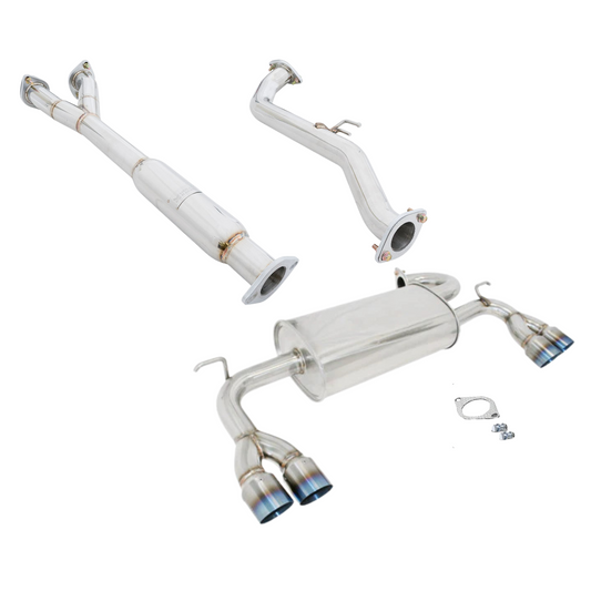 Megan Racing RS Stainless Axle-Back Exhaust System 3" Ti-Tip For 09-16 Genesis Coupe V6 BK