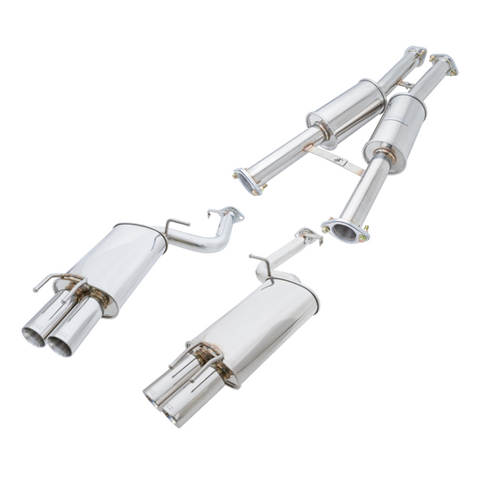 Megan Racing Type2 CBS Exhaust System Quad Flat Tip For 90-96 Nissan 300ZX Coupe/Convertible [NA Engine]