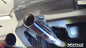 Megan Racing Universal 3″ to 4″ VIP Exhaust Tips “Blast Pipes” Style – Single – Straight With Angled Rolled Tip – Muffled