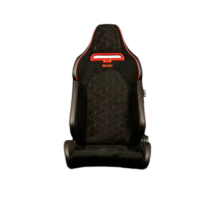 BRAUM Viper-X Sport Reclinable Bucket Seats - Leather / Jacquard / Alcantara