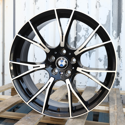 19x8"/19x9" Black Machined 789M Style Wheels (5x112) Fits BMW 2 Series 3 Series 4 Series G20 G22