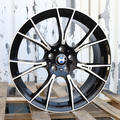 19x8"/19x9" Black Machined 789M Style Wheels (5x112) Fits BMW 2 Series 3 Series 4 Series G20 G22