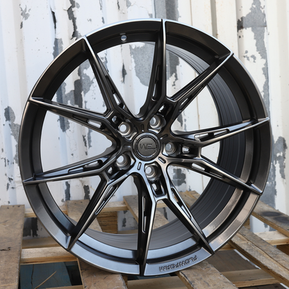 19x9.5" WF R.2-FG Style Wheels (5x114.3) Fits Nissan 350Z 370Z Infiniti G35 G37 Q50 Accord TLX