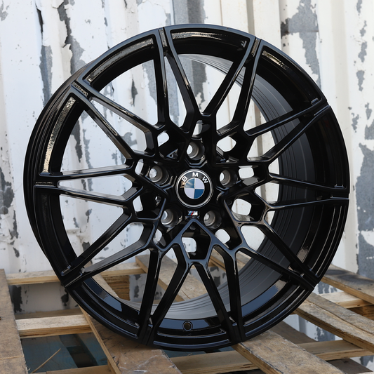 18x9" Gloss Black 1000M Style Wheels (5x120) Fits BMW