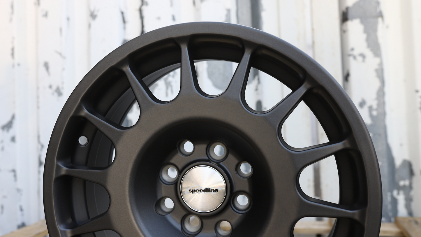 15x7" Speedline Style Wheels (4x100/4x114.3) Fits VW Golf Mk1/Mk2/Mk3, Jetta, Audi A2, Honda Civic, Acura Integra