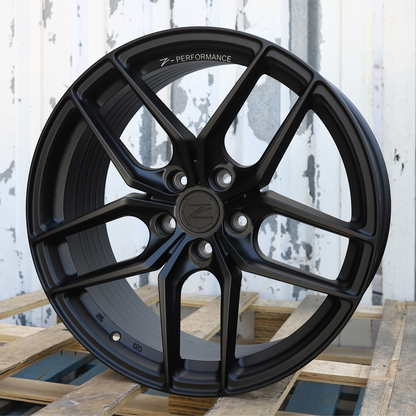 19x8.5"/19x9.5" Z Performance ZP2.1 Series Satin Black Wheels (5x114.3) Fits 370Z G37 Q50 Q60 Supra BRZ WRX IS