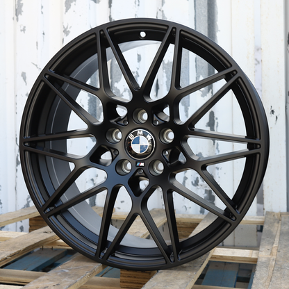 19x8.5" Satin Black 666M Style (5x120) Wheels Fits BMW E90 F30 F10 G30 3 5 7 Series X5 X6