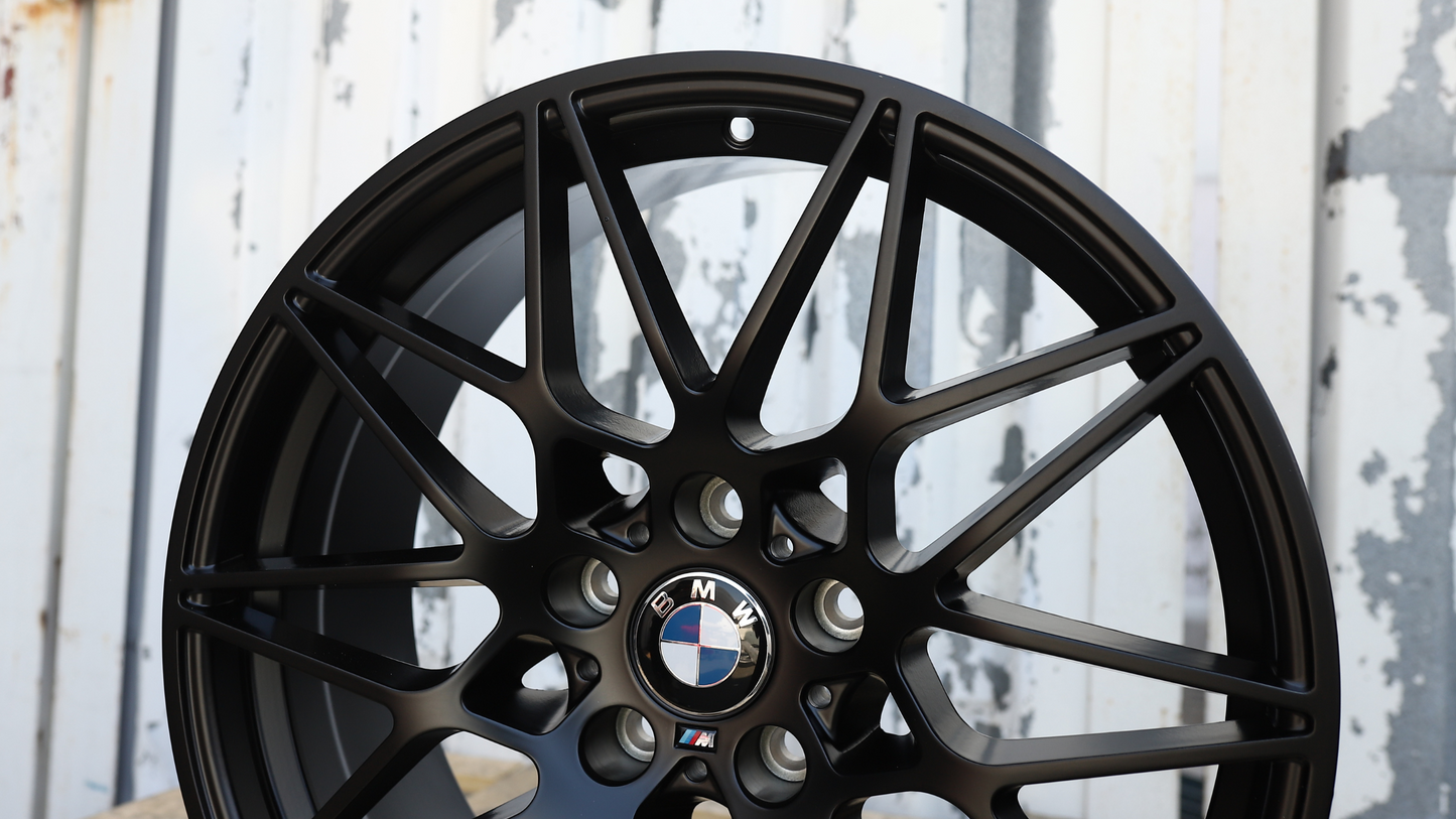 19x8.5" Satin Black 666M Style (5x120) Wheels Fits BMW E90 F30 F10 G30 3 5 7 Series X5 X6