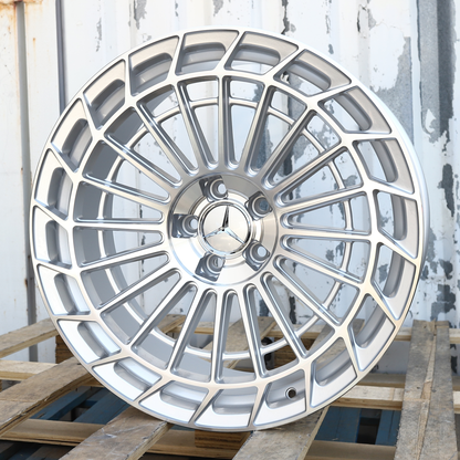 20x9.5" Silver Mercedes S Class Style Wheels (5x112) Fits S550 S560 S580 S500 S63 AMG