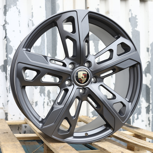 22x10"/22x11.5" Satin Gunmetal GTS Style Wheels (5x130) Fits Porsche Cayenne Panamera Taycan
