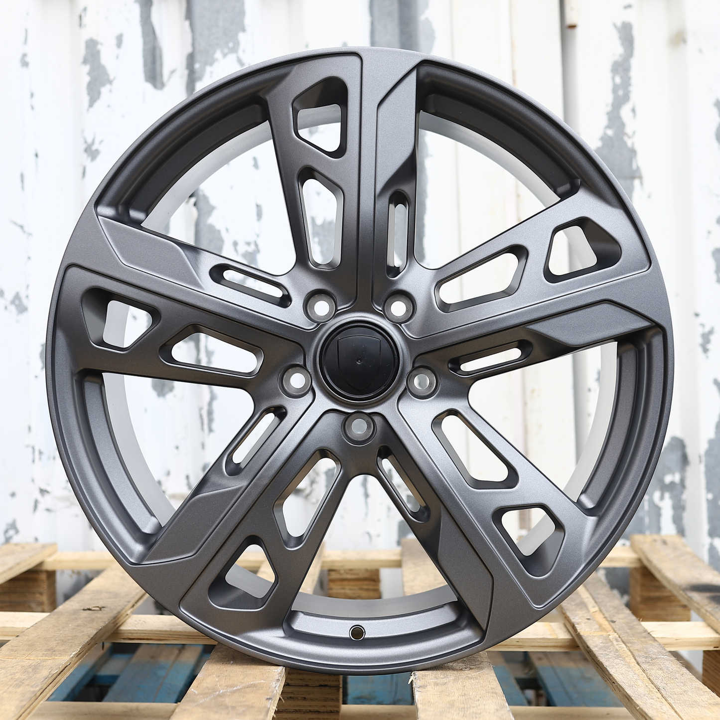 22x10"/22x11.5" Satin Gunmetal GTS Style Wheels (5x130) Fits Porsche Cayenne Panamera Taycan