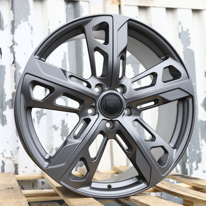 22x10"/22x11.5" Satin Gunmetal GTS Style Wheels (5x130) Fits Porsche Cayenne Panamera Taycan