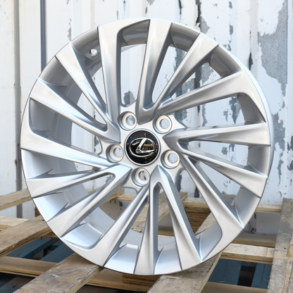 17x7.5" Silver Lexus ES350 Style Wheels (5x114.3) Fits ES GS IS LS SC RX