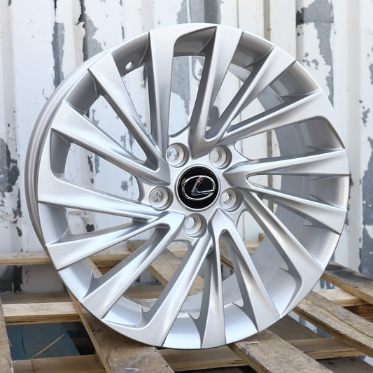 17x7.5" Silver Lexus ES350 Style Wheels (5x114.3) Fits ES GS IS LS SC RX